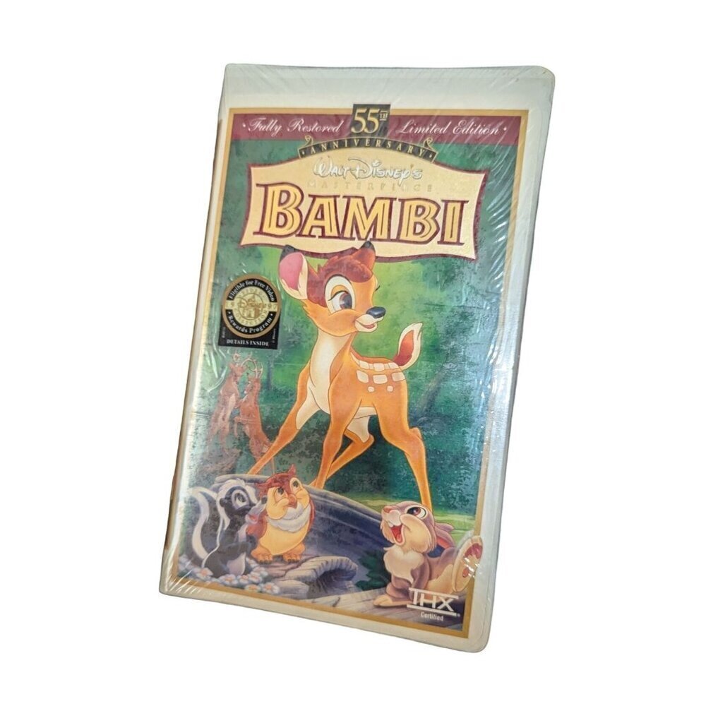Walt Disney's BAMBIE‎ 55th Anniversary Masterpiece  VHS, Sealed READ